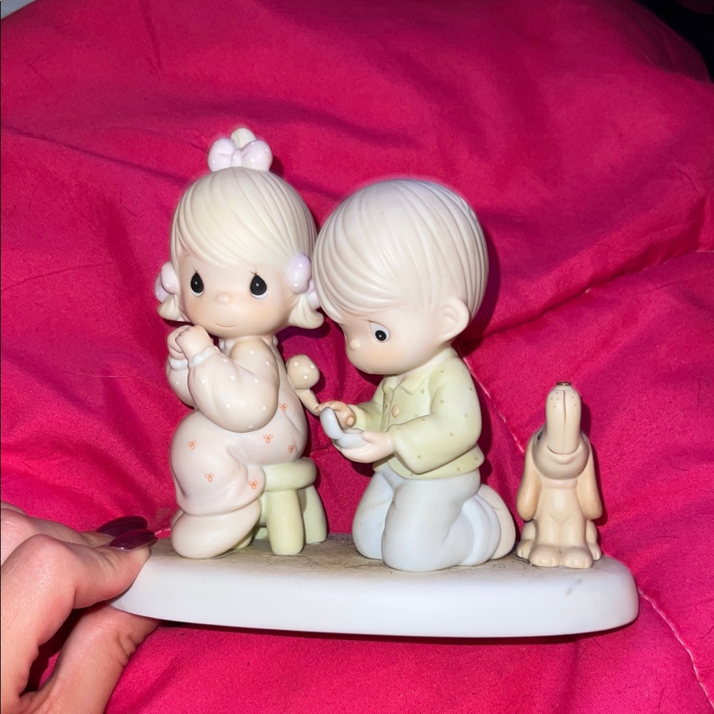 Precious Moments Figurine - Cream and Pink